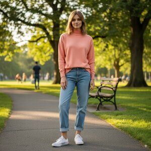 BRONCO KNIT neon peach